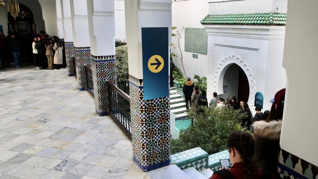 intérieur grande mosquée de paris