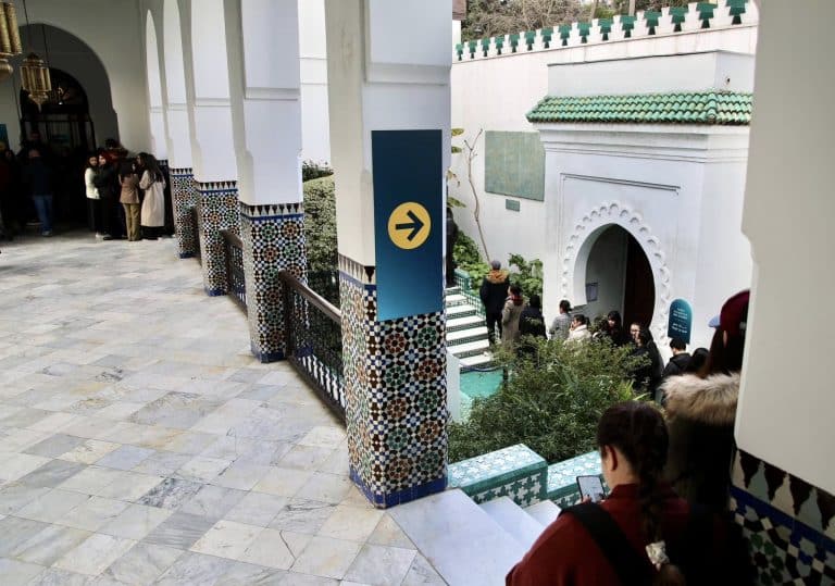 intérieur grande mosquée de paris