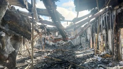 un incendie a détruit la salle de prière le l’association franco-turque de JARGEAU (45).