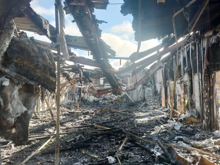 un incendie a détruit la salle de prière le l’association franco-turque de JARGEAU (45).
